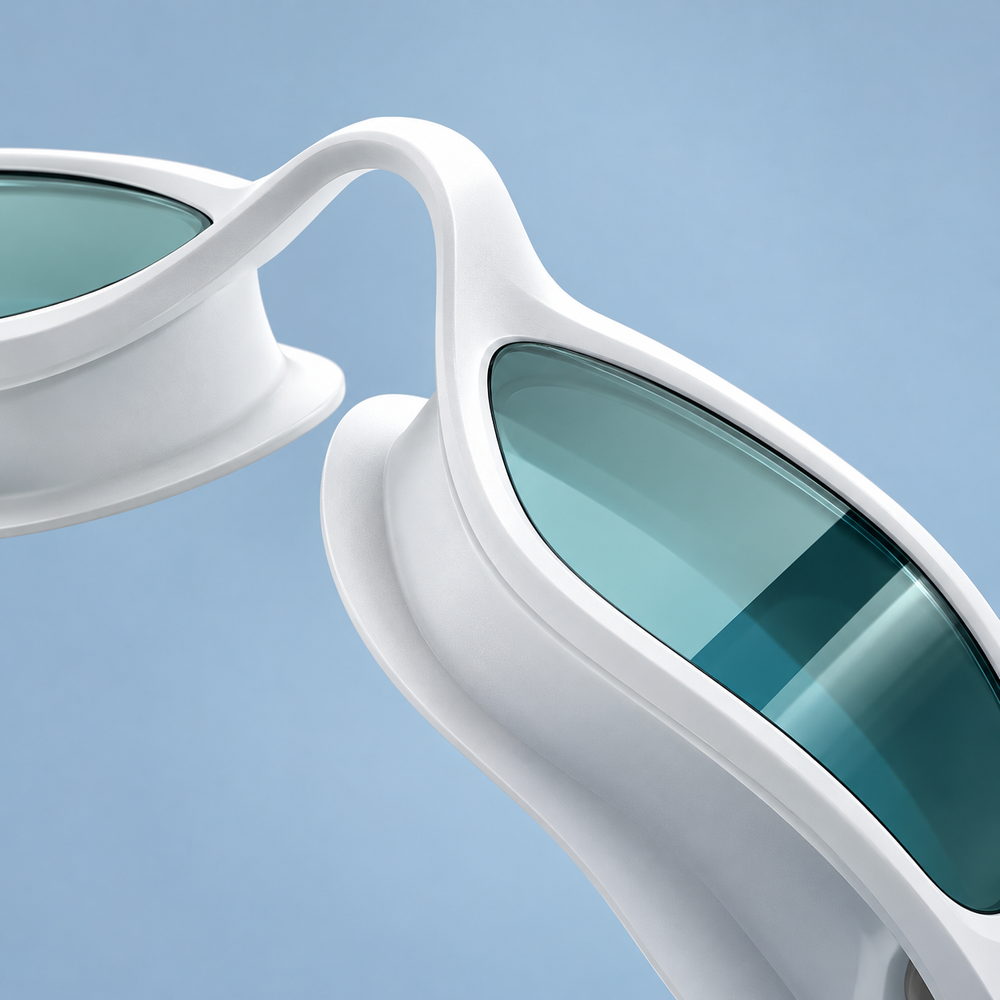 Óculos de Natação com Grau e Lentes Transparentes com Tratamento Antiembaçante - Visão Clara na Piscina