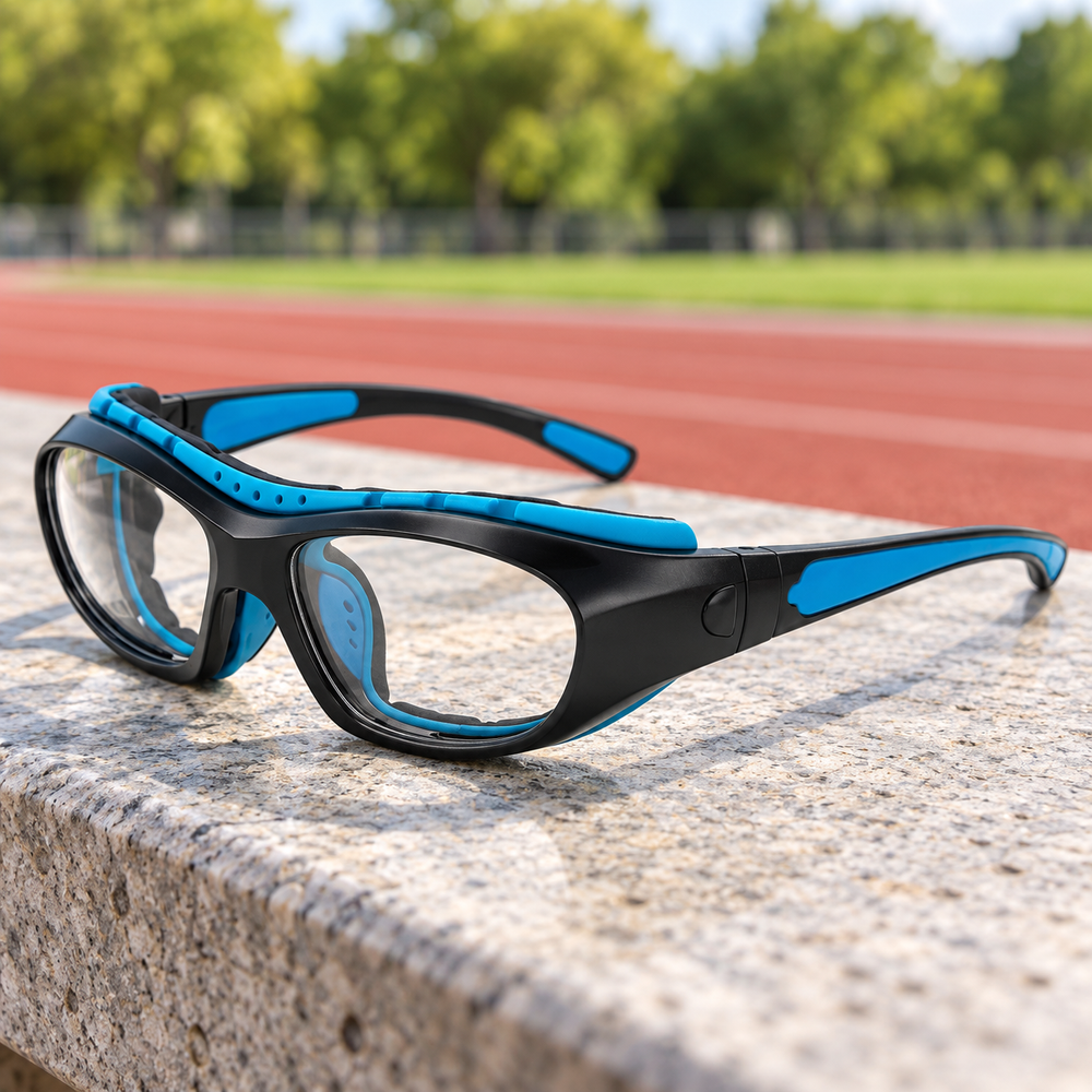 Óculos esportivos com grau com lentes personalizáveis - resistência
