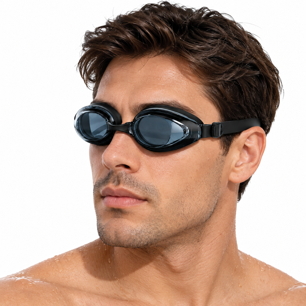 Óculos de Natação Profissional com Grau para Miopia – Lentes Antiembaçantes e Visão Nítida