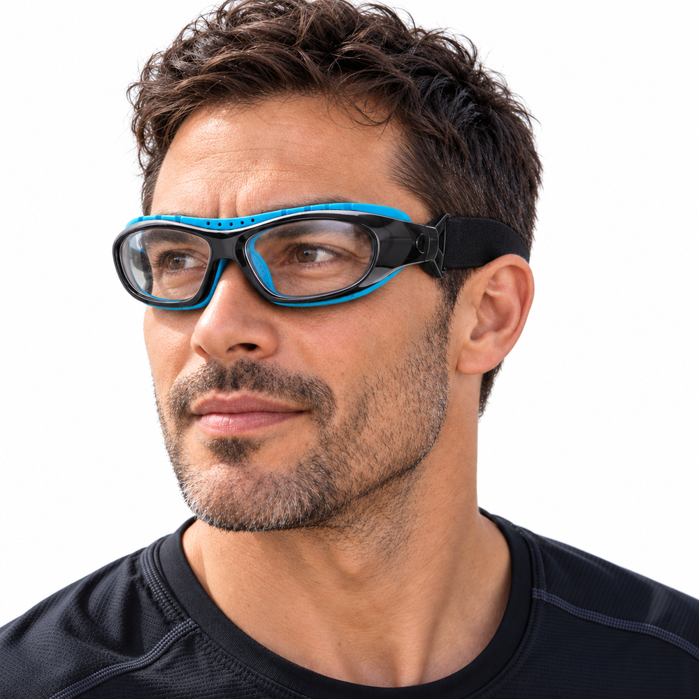 Óculos esportivos com grau com lentes personalizáveis - resistência