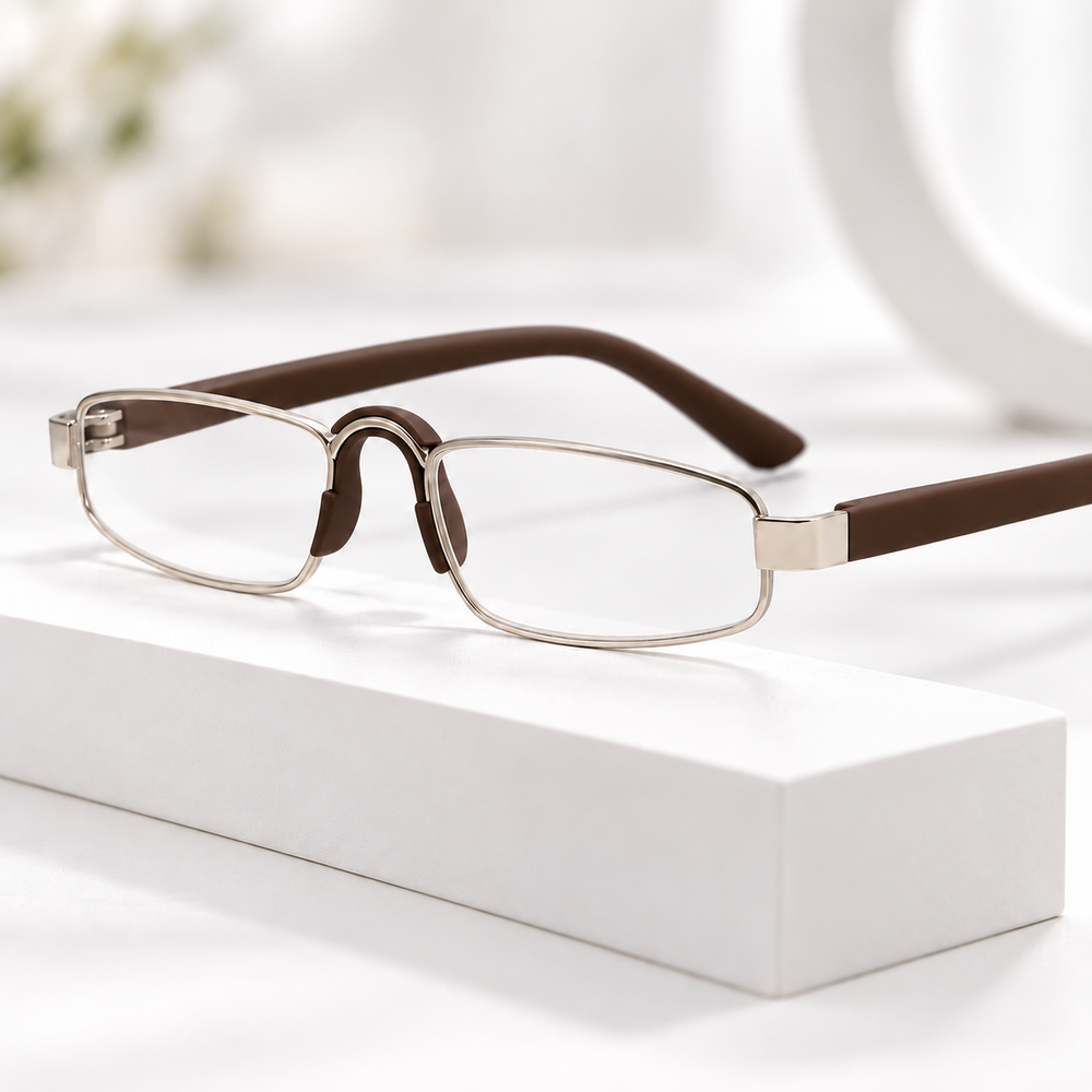 Óculos de Leitura Retrô com lentes aprimoradas e Pernas Flexíveis - Ultraleve